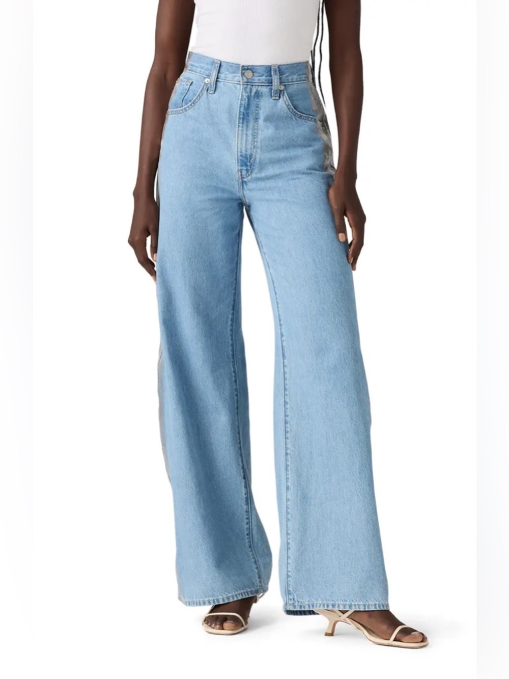 Levi's Wide-Leg High-Rise Jeans - Light Blue